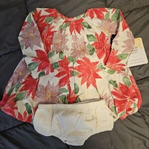 New Burts Bees Dress With Bottoms